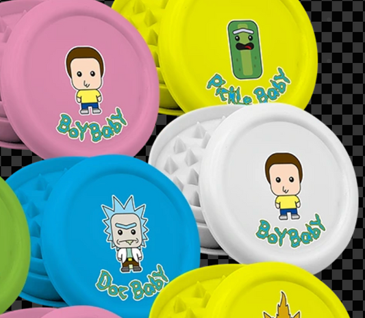 Grinder Plastique - Cartoon Babies (2pcs)
