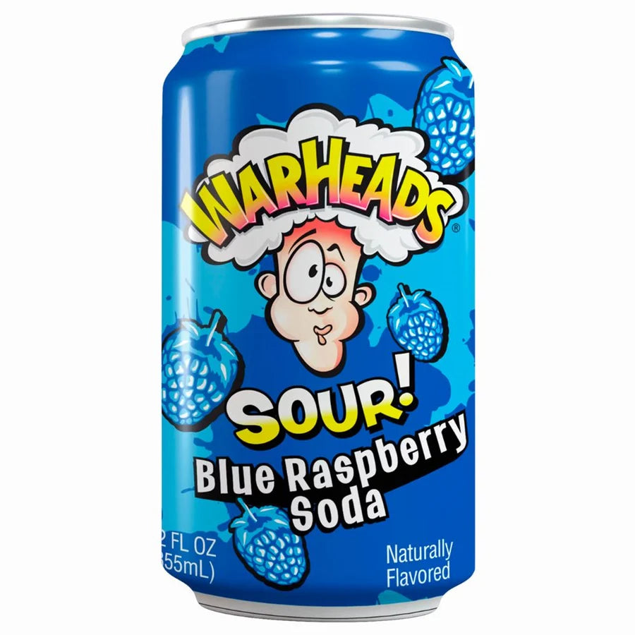 Warheads - Sour Soda Blue Raspberry (330ml).