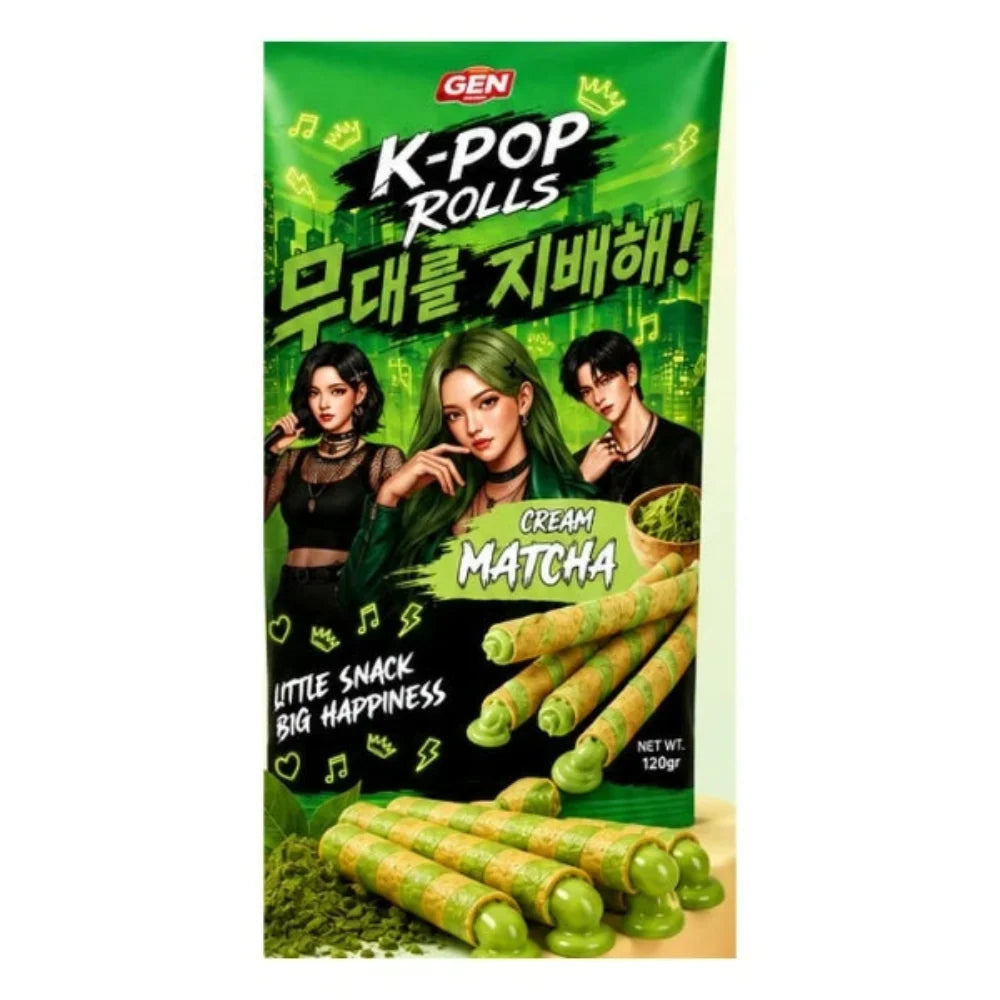 Snacks K Pop - Rolls Matcha (120g)