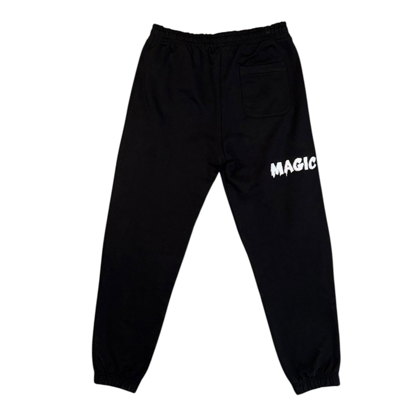 Magic King Jogger Black - MK Broded "White"