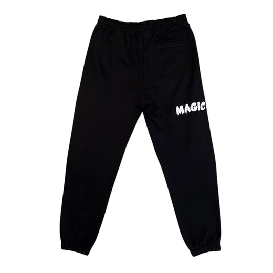 Magic King Jogger Black - MK Broded "White"