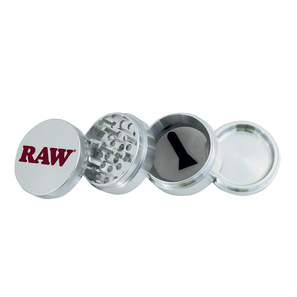 RAW Grinder Métal - Silver (4pcs)