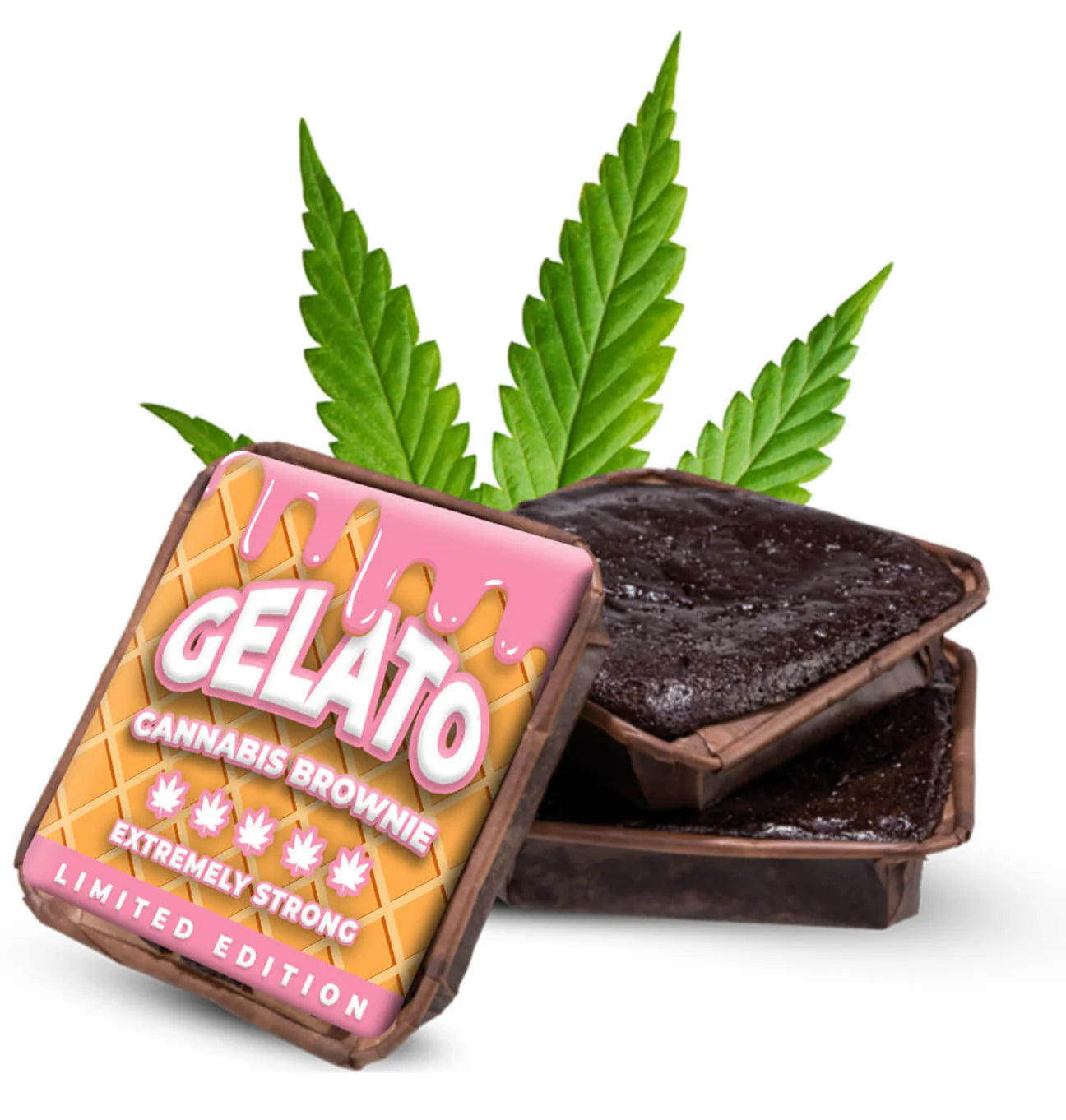 Brownies CBD Gelato gourmandise premium inspirée de la variété Gelato