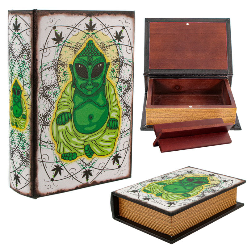 Boîte Bois - Stash Book Alien "Small"