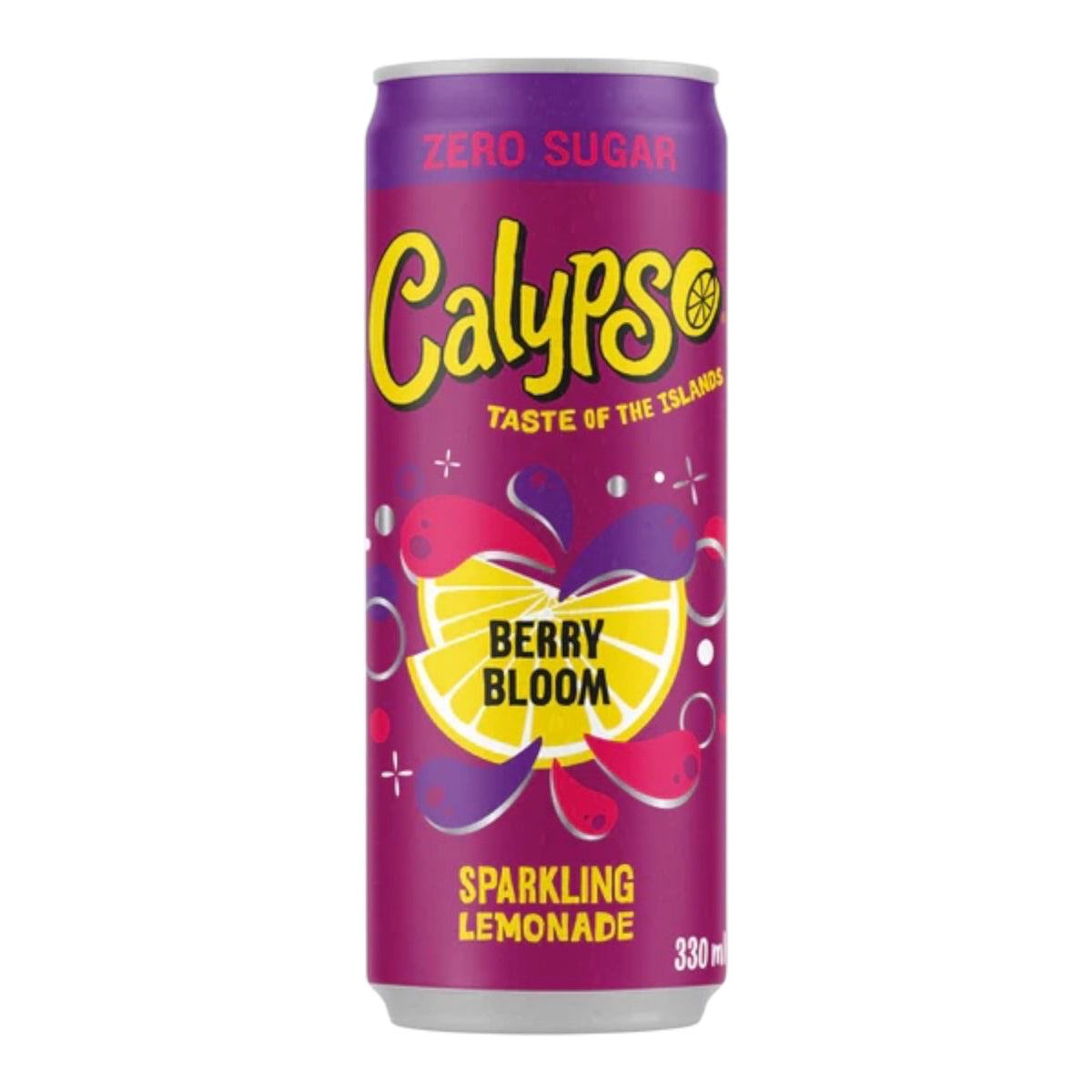 Calypso Berry Bloom Zero 33cl – boisson américaine sans sucre aux saveurs de fruits rouges