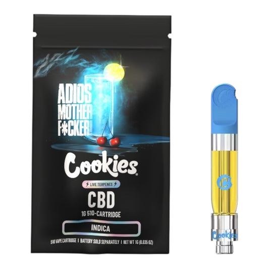 Cartouche CBD 1ml Cookies Adios Mother Fucker, saveur puissante, format compatible 510, Magic King