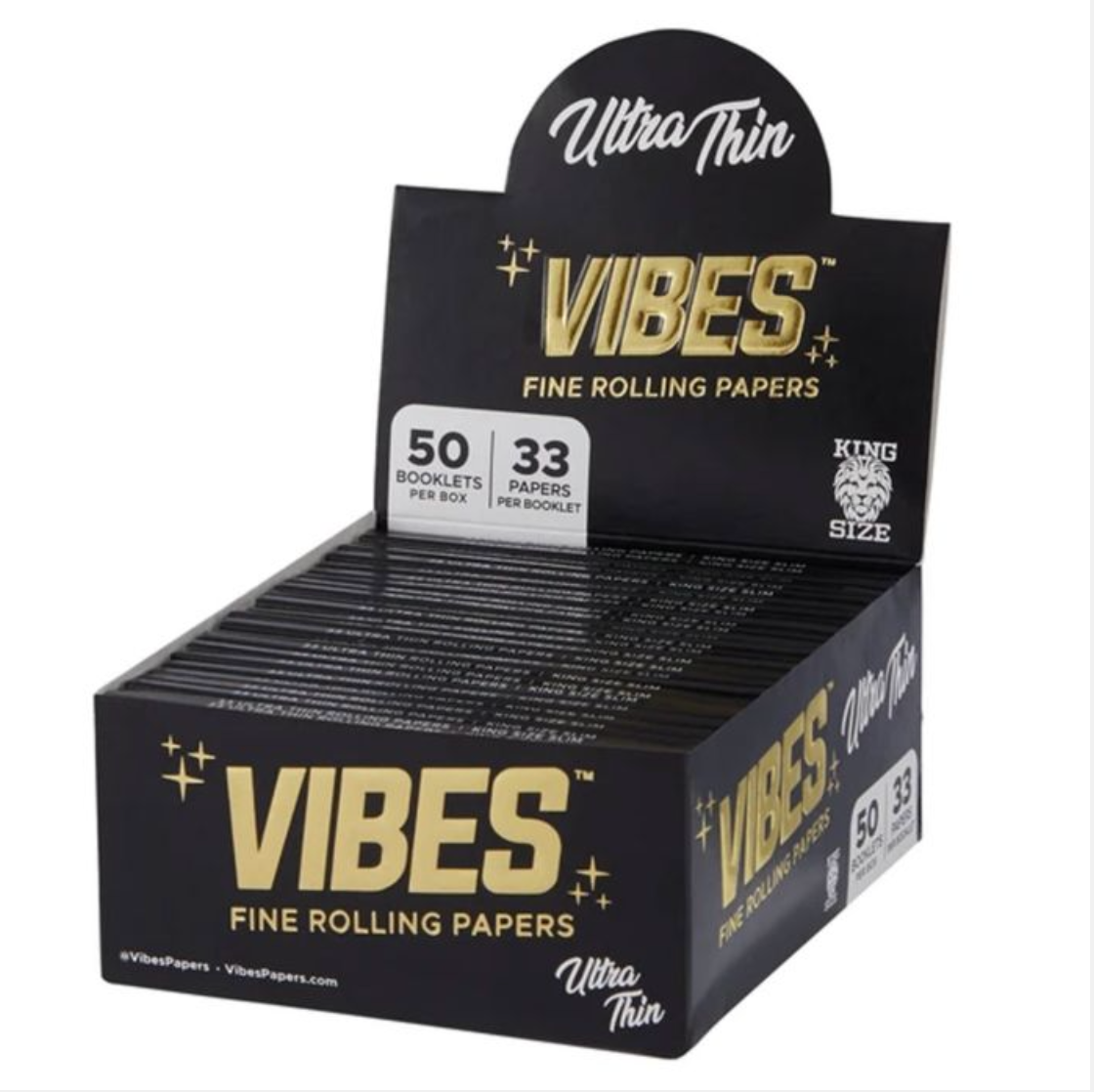 VIBES Feuilles Slim - Noir (Fin)