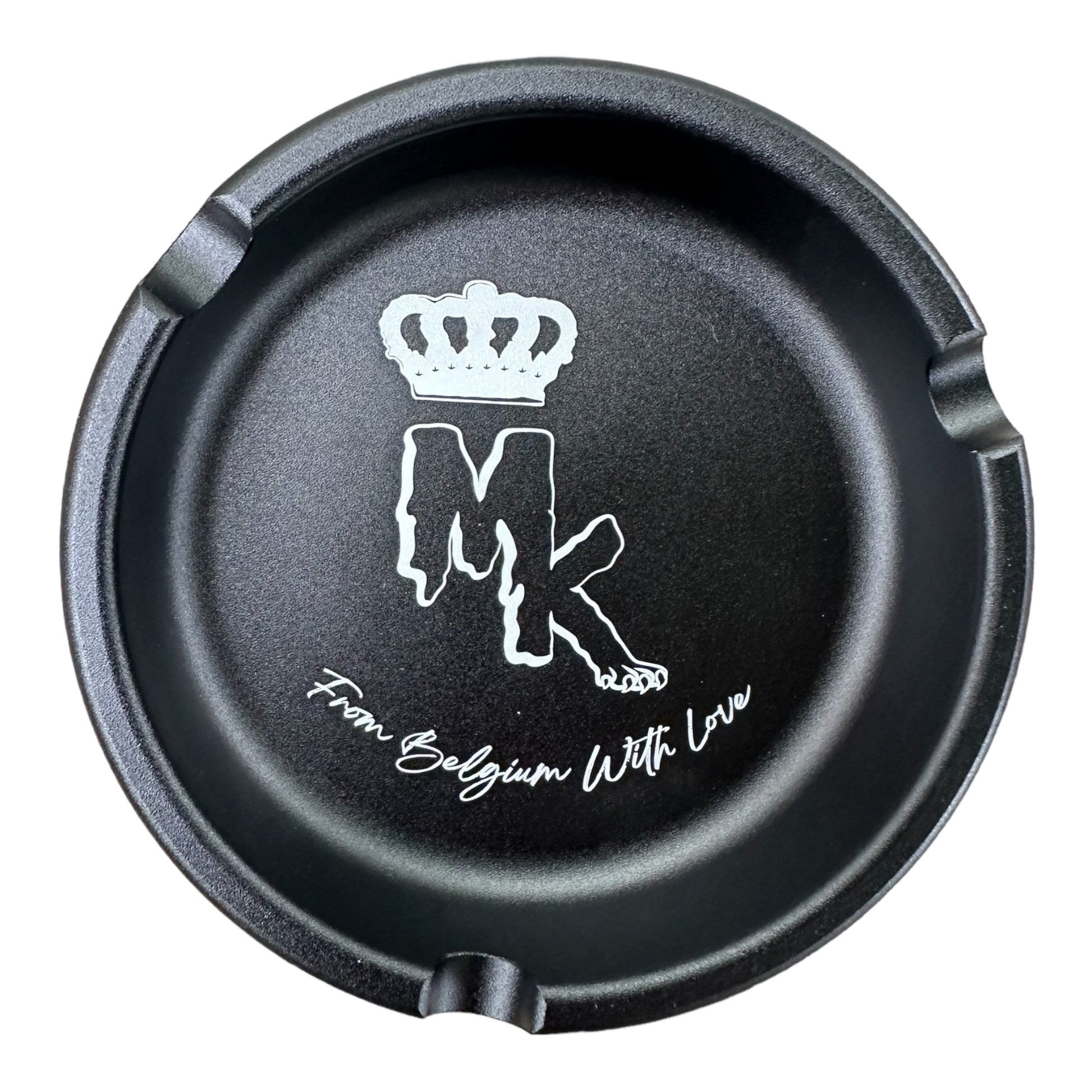 Cendrier Magic King Noir – Aluminium gravé From Belgium With Love
