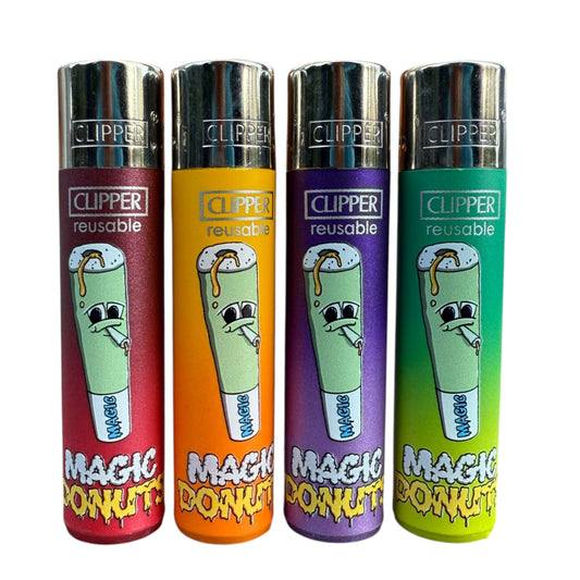 Briquet Clipper Magic King – design Magic Donuts, édition artistique collector