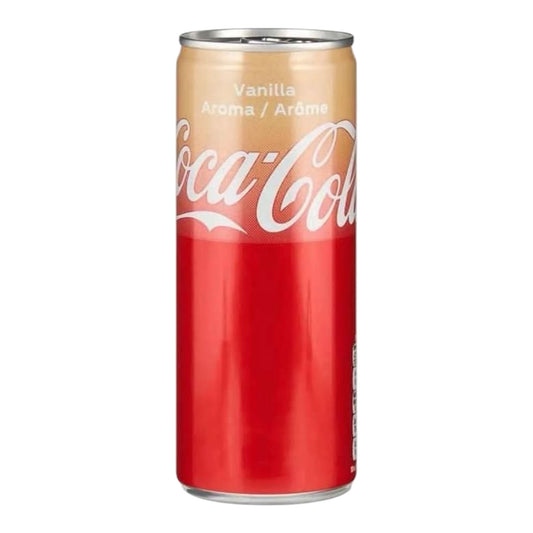 Coca-Cola Vanille 33cl en canette – soda pétillant au cola aromatisé à la vanille