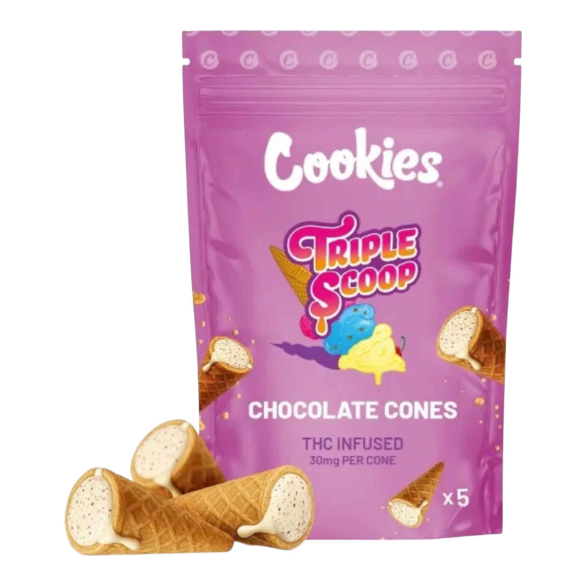 Cookies Chocolate Cones Triple Scoop 30 mg édition collector