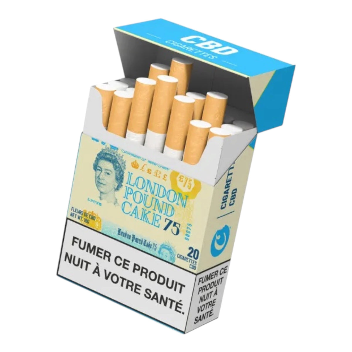 Cookies Cig CBD London Pound Cake édition collector avec packaging