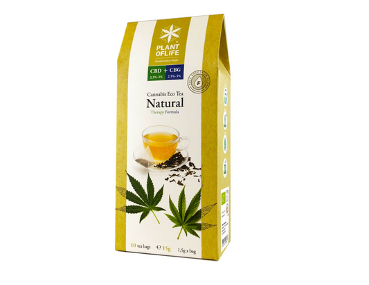 CBD Thé - Tea Plant Of Life "Natural" (10x) 3% CBD + CBG