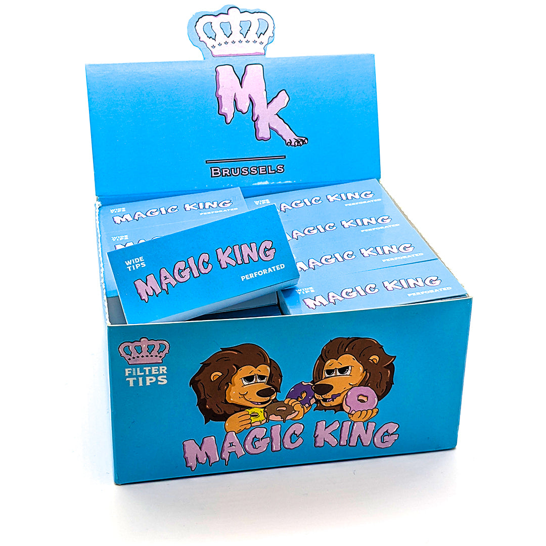 Display Magic King Tips Bleu – boîte de filtres blancs perforés en carton, format large