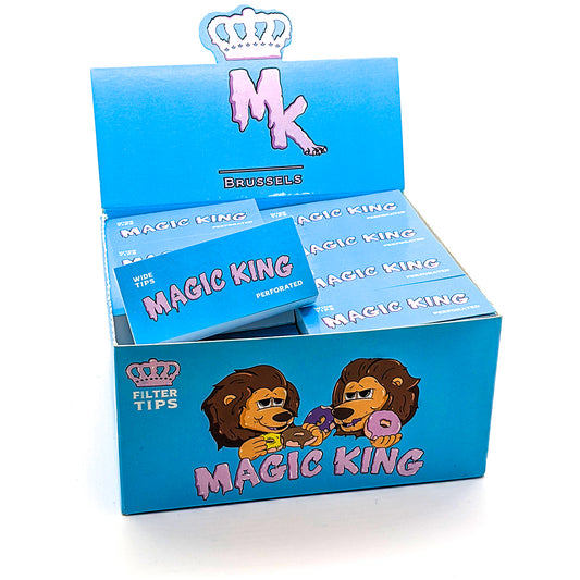 Display Magic King Tips Bleu – boîte de filtres blancs perforés en carton, format large
