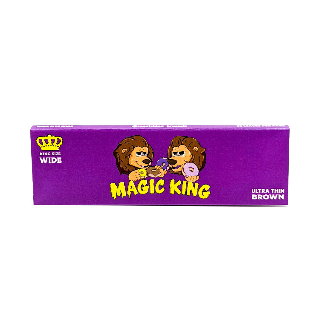 Face avant du paquet Magic King Donuts Mauve – design belge, édition artistique