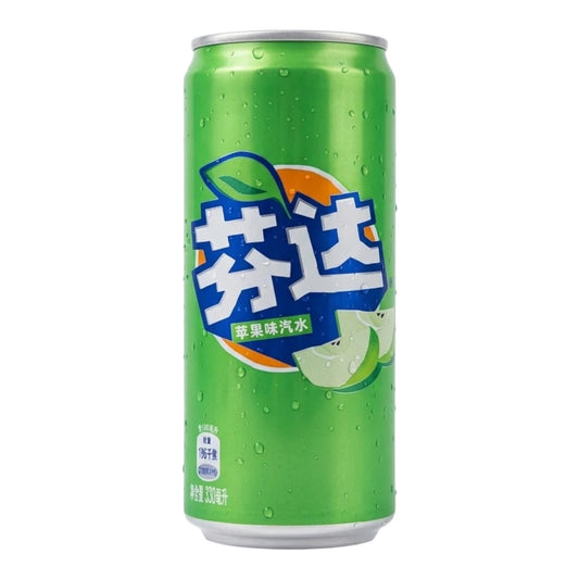 Fanta Asia Apple Pomme 330ml en canette asiatique – soda pétillant à la pomme