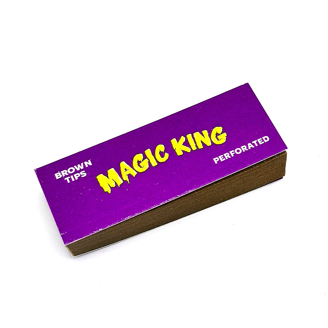Filtres non blanchis Magic King – Vue de face, design mauve signature