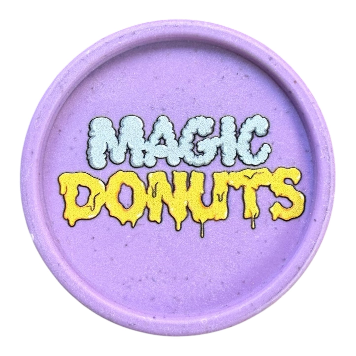Grinder Magic Donuts mauve Magic King, dos avec visuel artistique signature