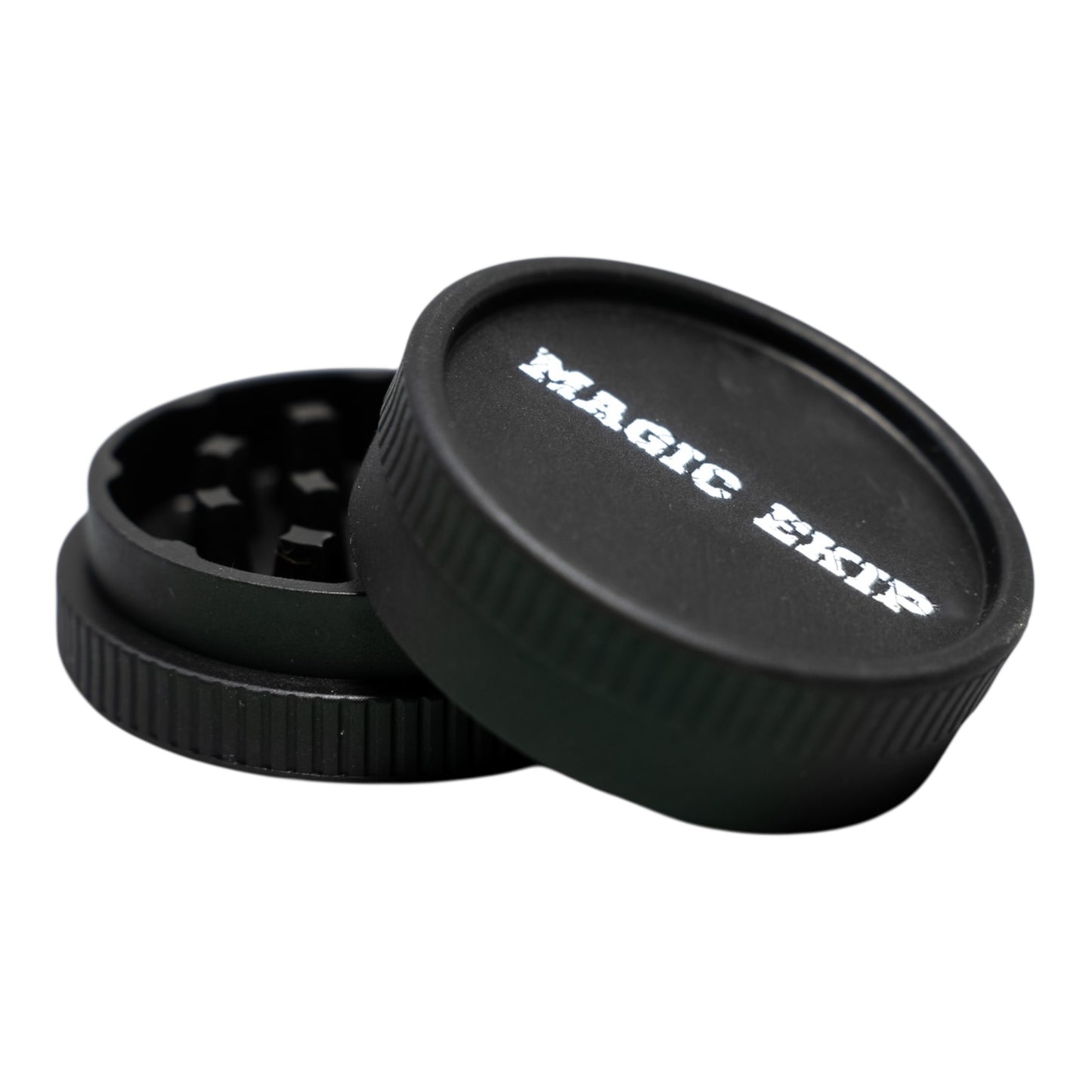 Grinder chanvre Magic King x 667 – Intérieur et face arrière ouverts, détails imprimés