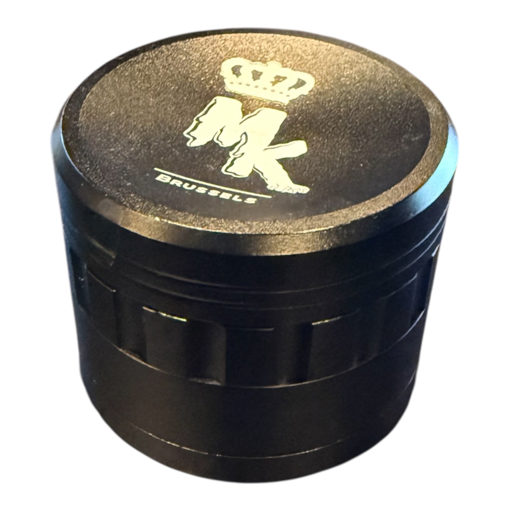 Grinder vert Magic King à piques – vue de profil, design compact et original