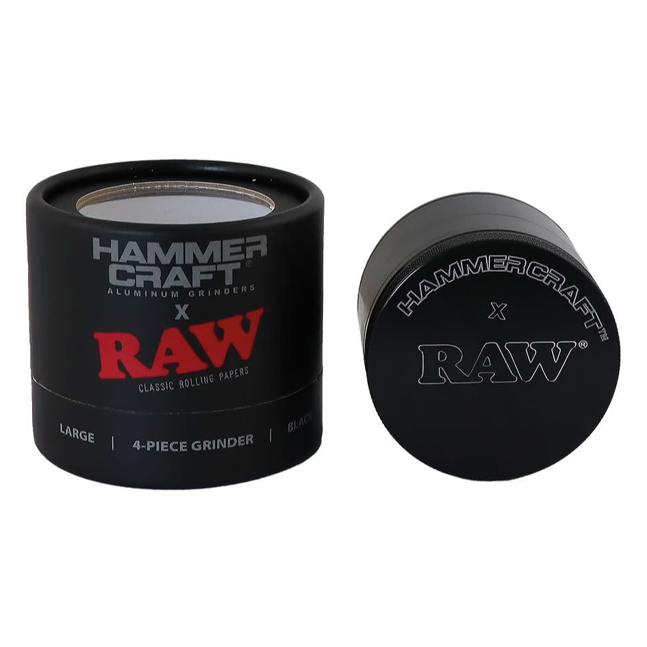 RAW Hammer Craft "60mm" - Grinder Noir (4 Pièces)