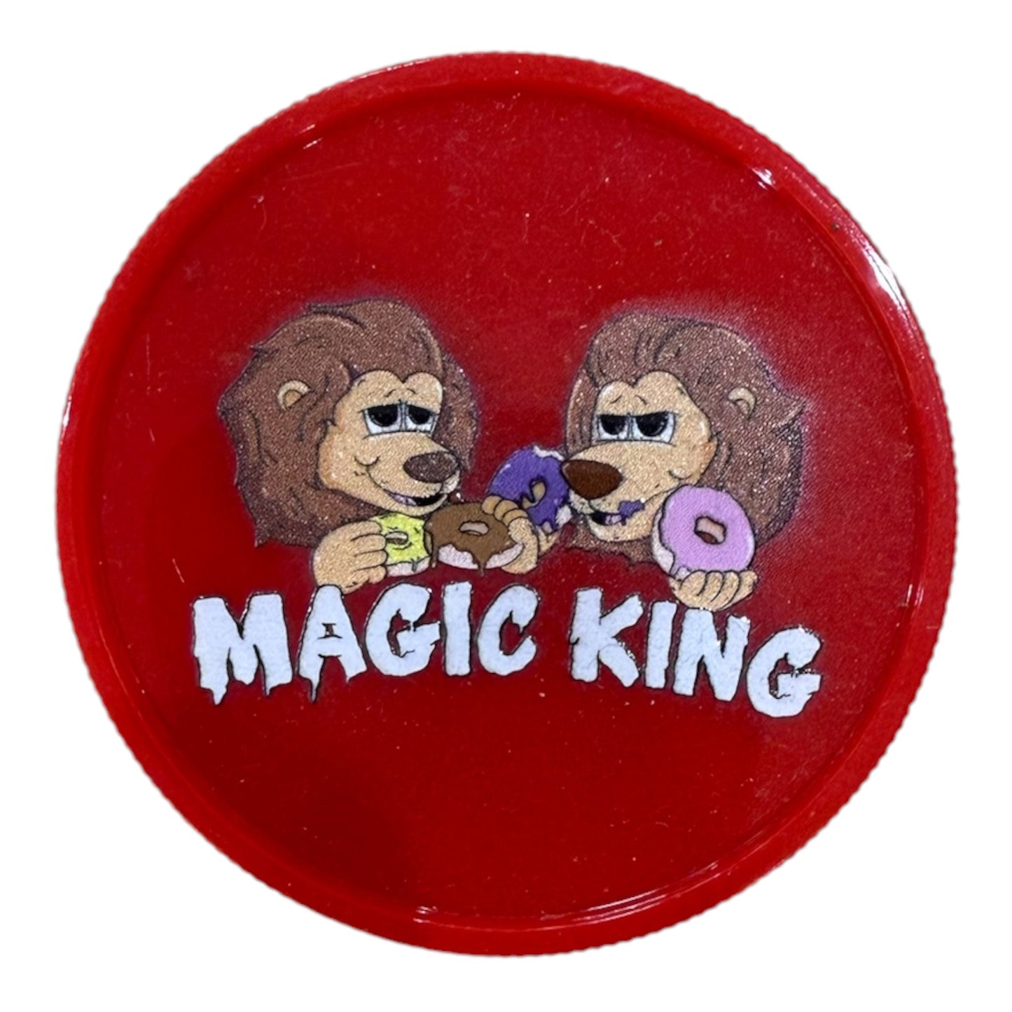 Grinder Magic King Plastique Lions Donuts Rouge