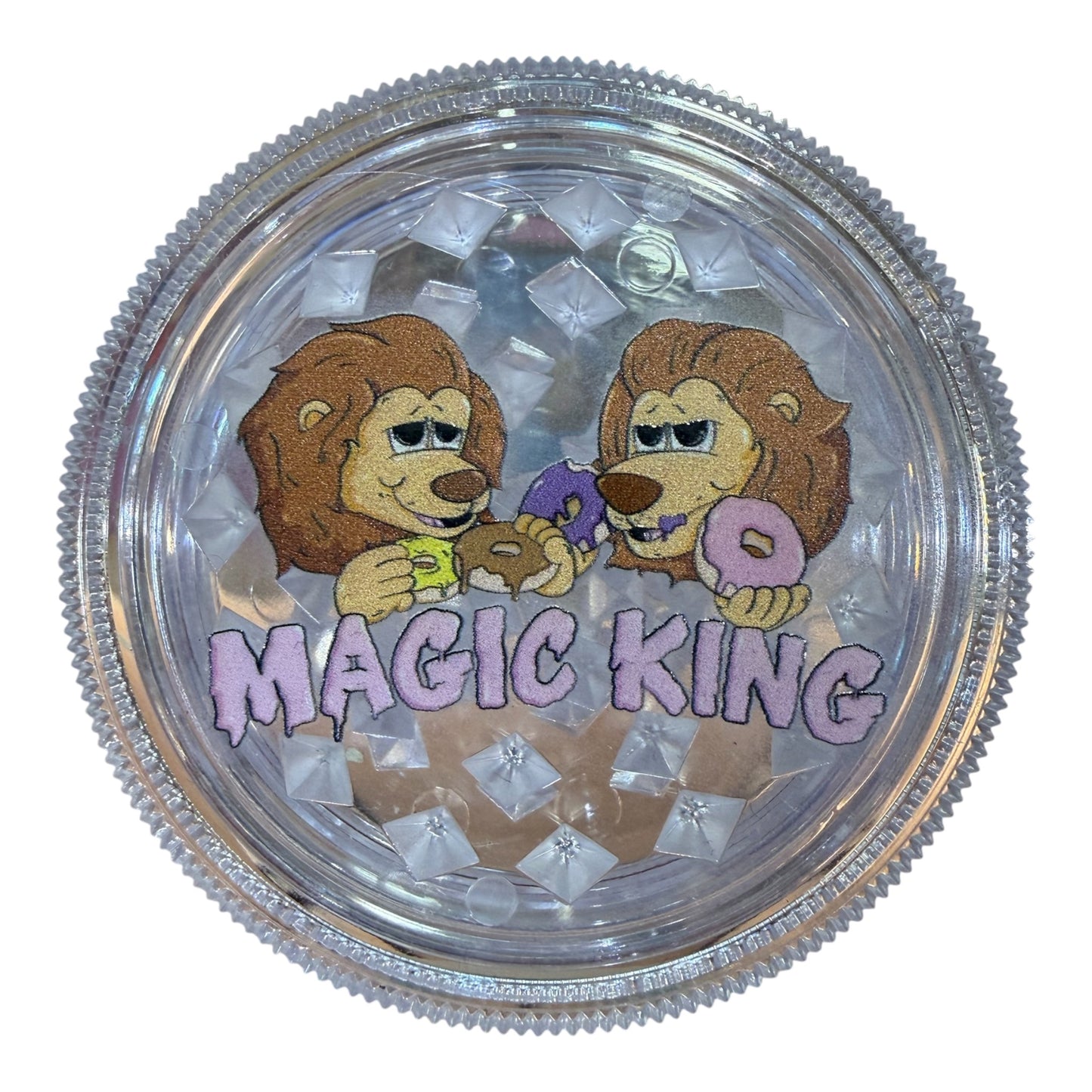Grinder Magic King Plastique Lions Donuts Transparent
