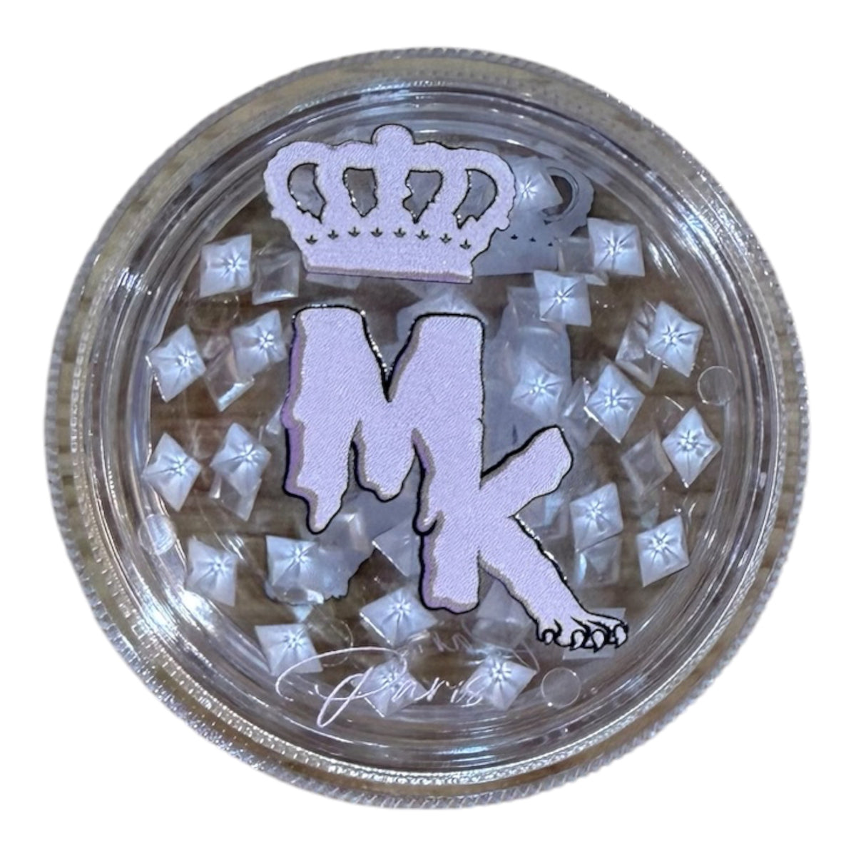 Grinder Plastique 50mm Magic King Melted Transparent