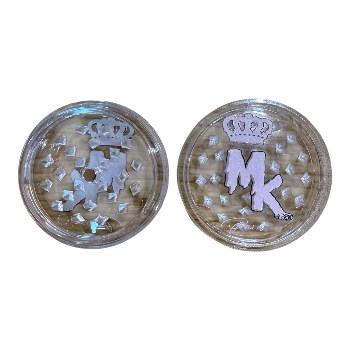 Grinder Plastique 50mm Magic King Melted Transparent