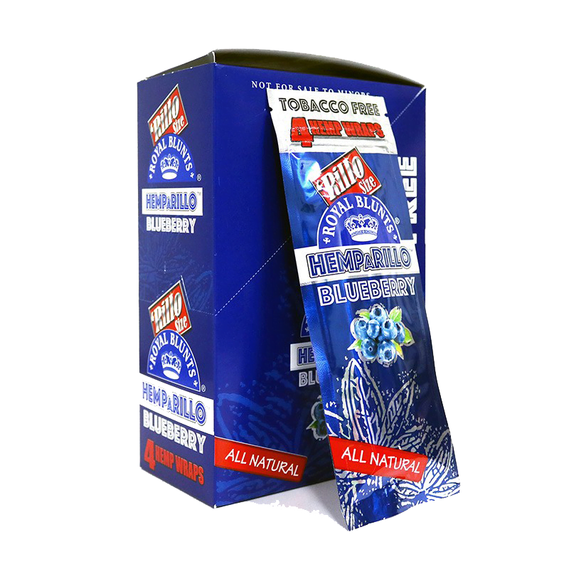 Hemparillo Blunt Wraps Blueberry en chanvre naturel aux notes de myrtille