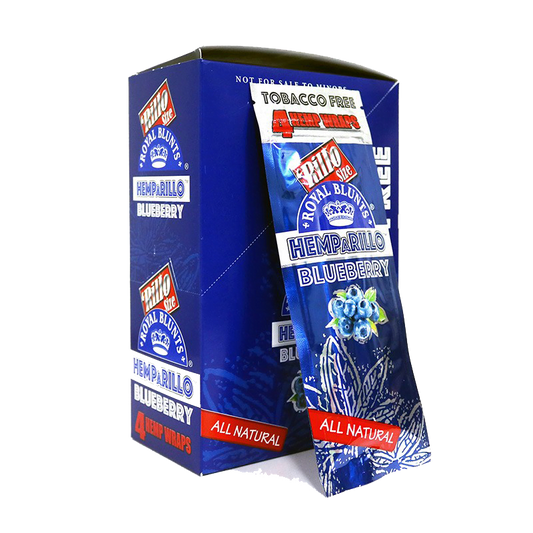 Hemparillo Blunt Wraps Blueberry en chanvre naturel aux notes de myrtille
