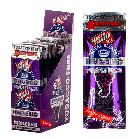 Hemparillo Blunt Wraps Purple Haze en chanvre naturel aux notes fruitées et florales