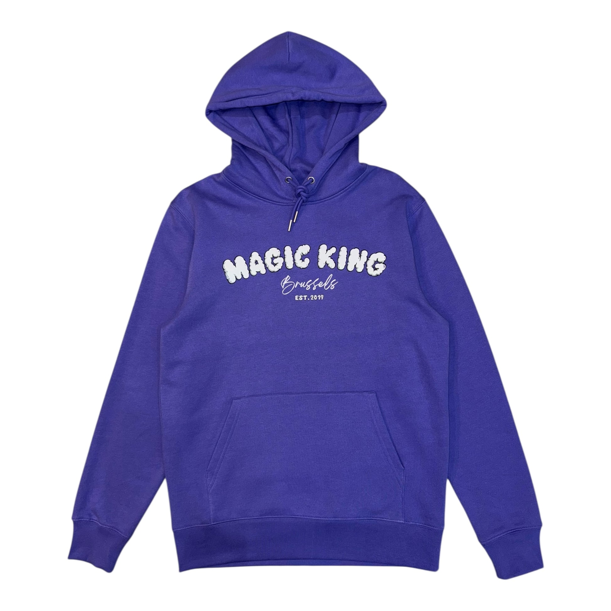 Hoodie mauve Magic King avec inscription Magic King Brussels Since 2019 