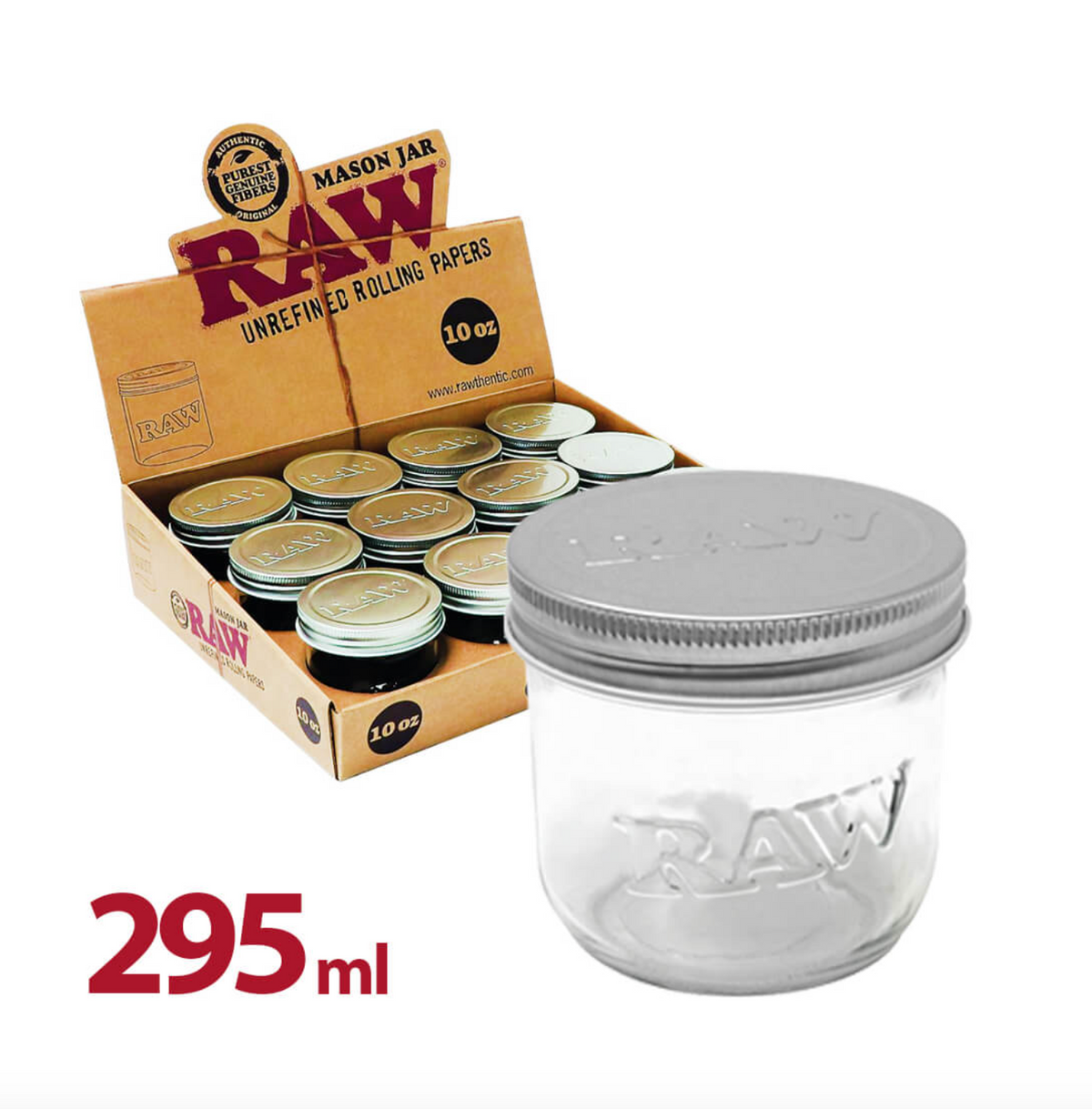 RAW Mason Jar 10oz=295ml