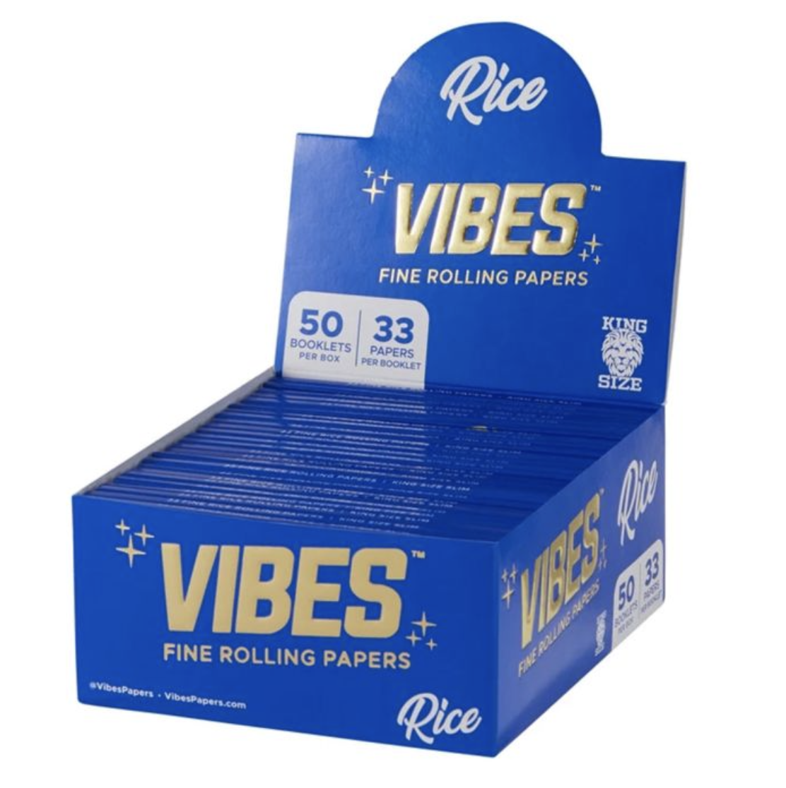 VIBES Feuilles Slim - Bleu (Riz)