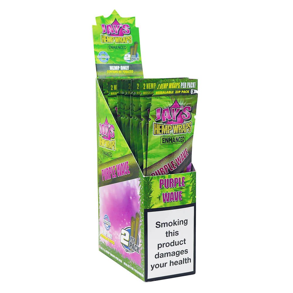 Juicy Jay's Hemp Wrap Purple en chanvre naturel aux notes fruitées