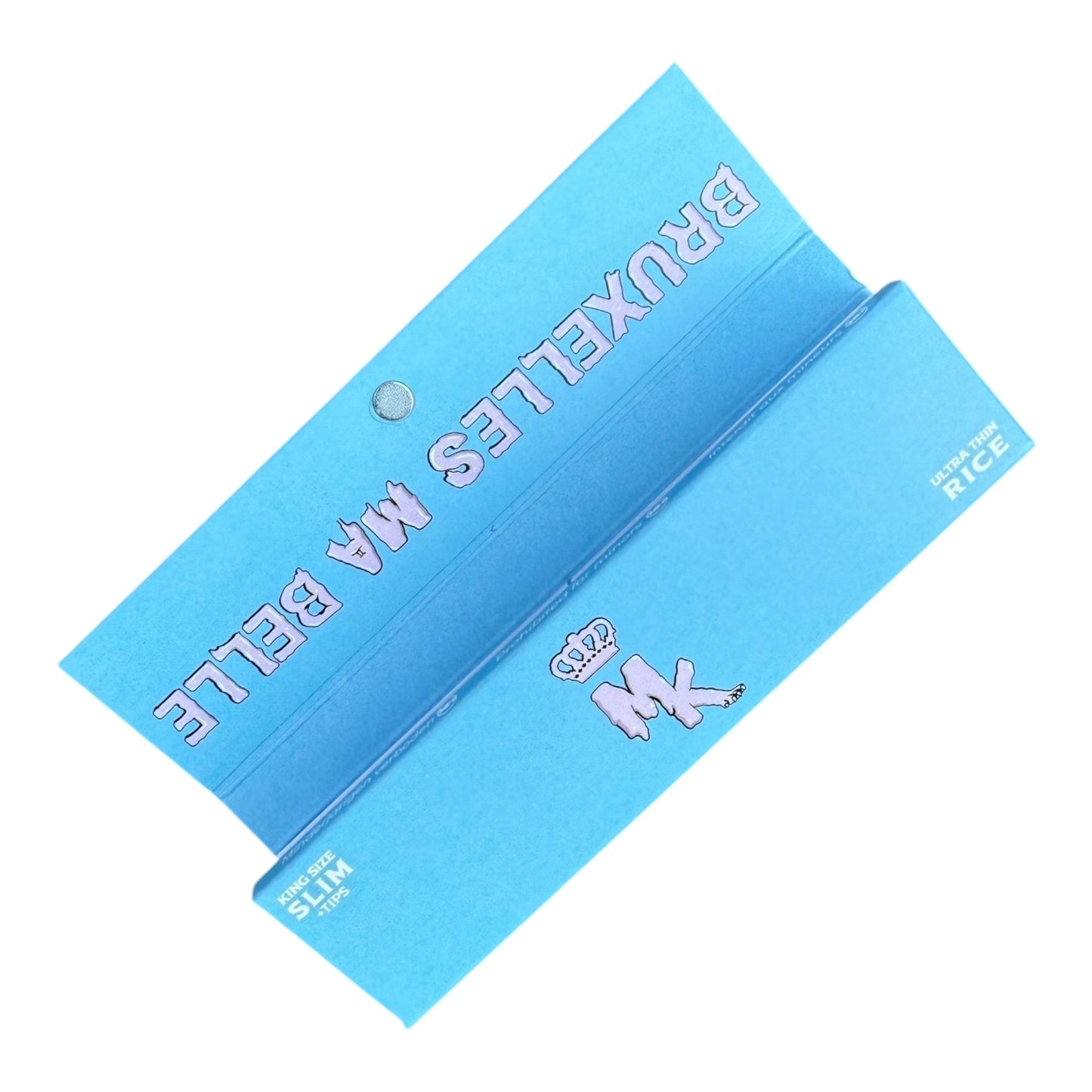 Magic King Bleu Riz Slim + Tips – carnet ouvert Bruxelles Ma Belle design belge