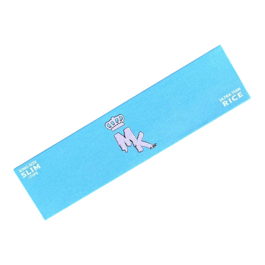Magic King Bleu Riz Slim + Tips – face avant du pack artistique en papier de riz