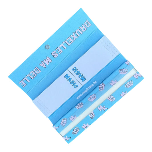 Feuilles artistiques Magic King Bleu Riz Slim + Tips – paquet ouvert papier de riz artisanal