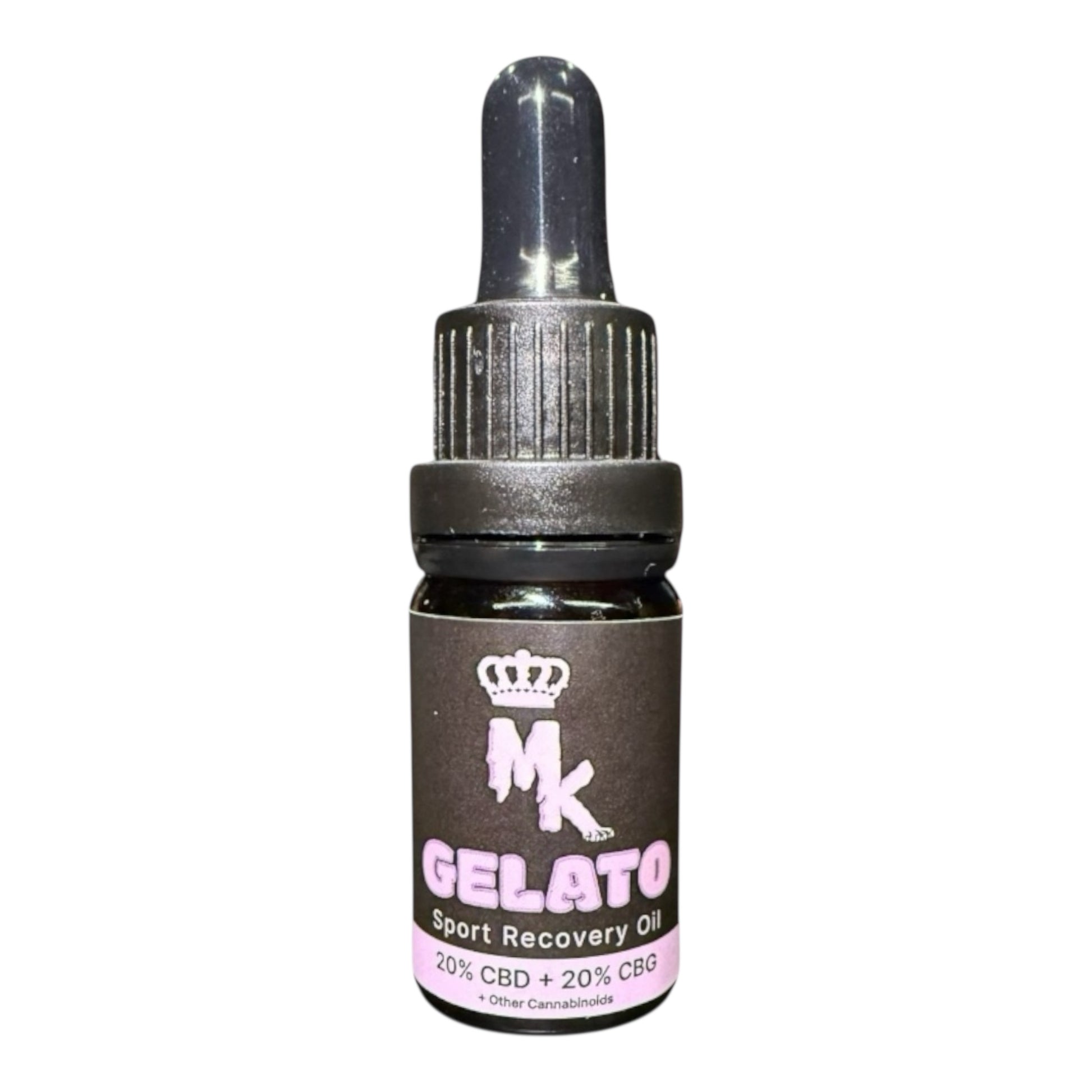 MK Recovery Oil Gelato 20% CBD + 20% CBG – bouteille huile premium sport 