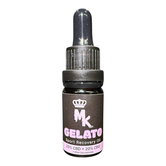 MK Recovery Oil Gelato 20% CBD + 20% CBG – bouteille huile premium sport 