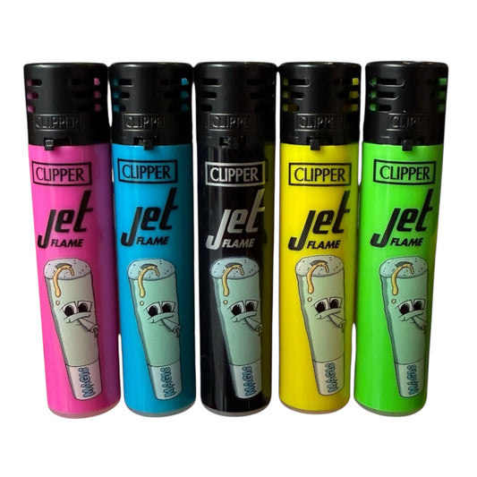 Magic King Clippers Magic Donuts JETFLAME - Briquet Clipper à flamme jet, rechargeable et édition exclusive inspirée du design Magic Donuts.