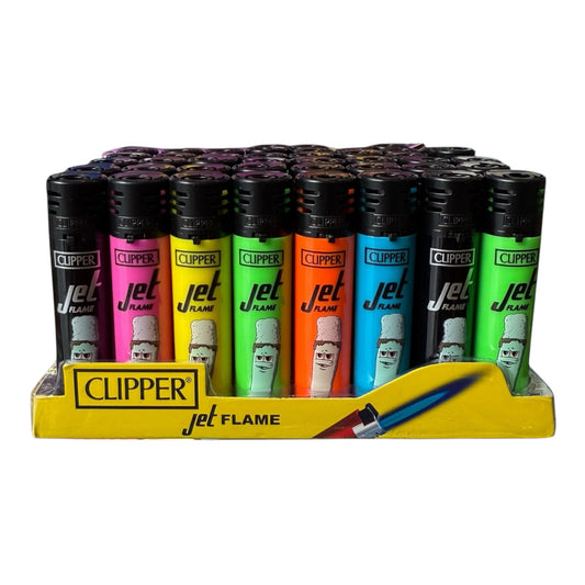 Magic King Clippers White Ash Gang JETFLAME Boîte - Briquet Clipper à flamme jet, rechargeable et édition exclusive.