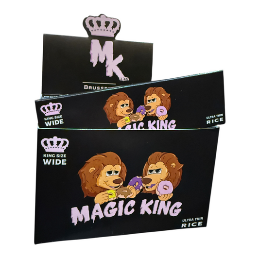 Boîte collector Magic King Donuts Noir 5ᵉ anniversaire – vue avant, design noir élégant