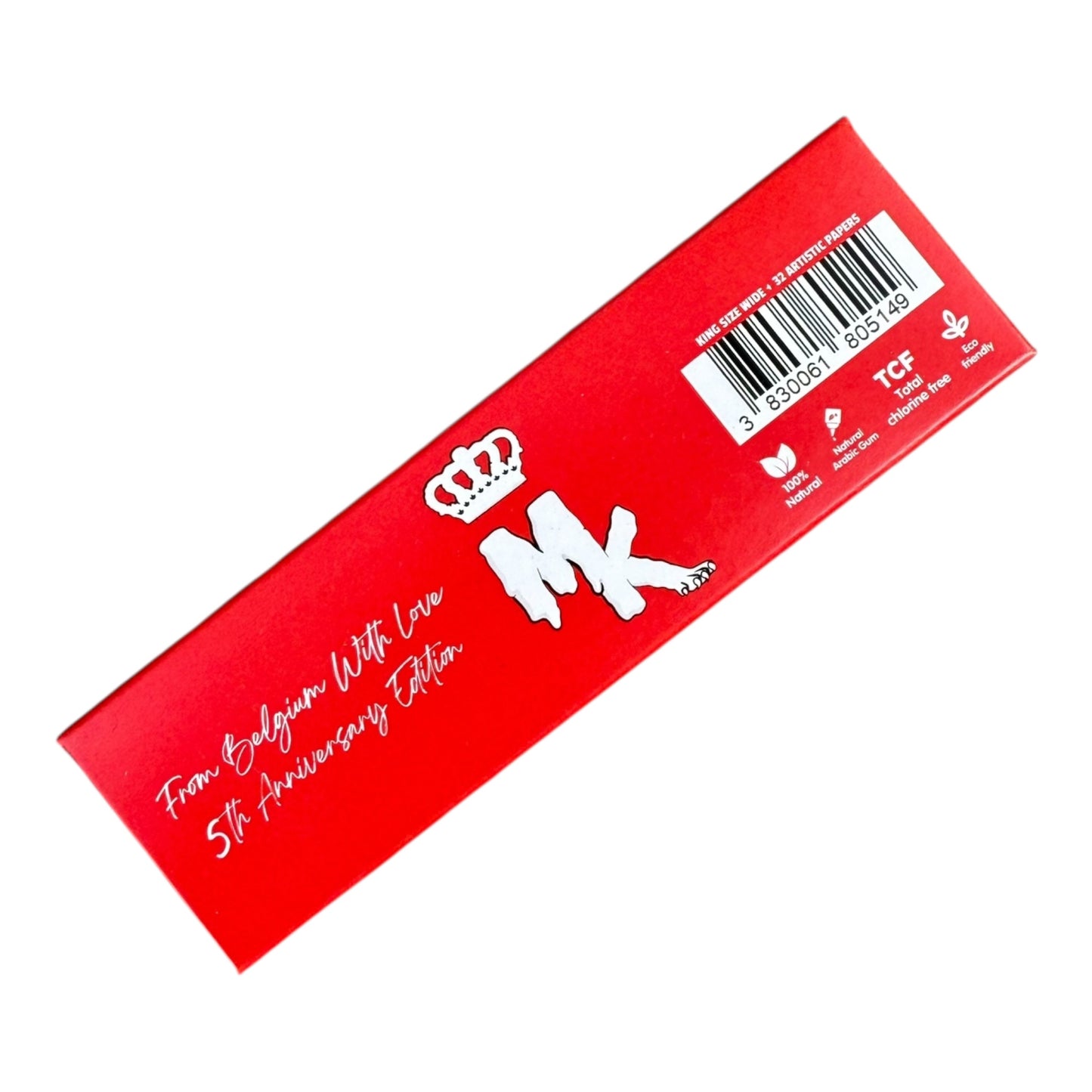 Feuilles artistiques Donuts Rouge Magic King – face arrière du pack chanvre artisanal