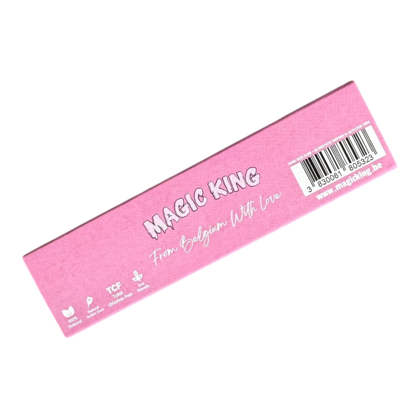 Feuilles artistiques Magic King Rose Slim + Tips – face arrière du pack artisanal