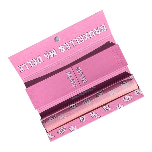 Feuilles artistiques Magic King Rose Slim + Tips – paquet ouvert chanvre naturel