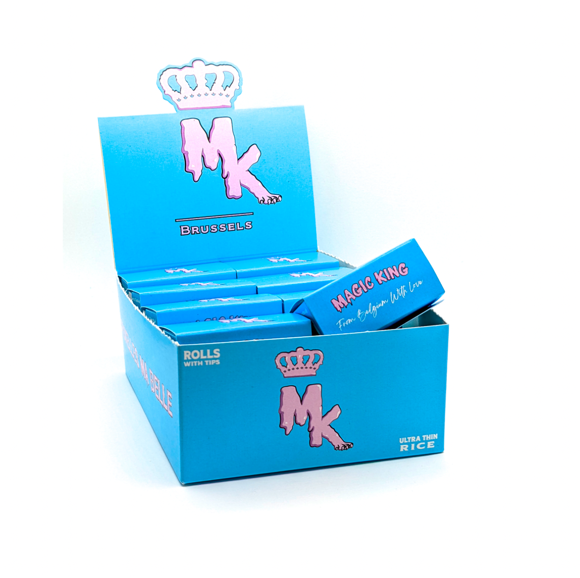 Boîte du rouleau Magic King Riz – Édition Artistique avec 4 mètres de papier et filtres intégrés