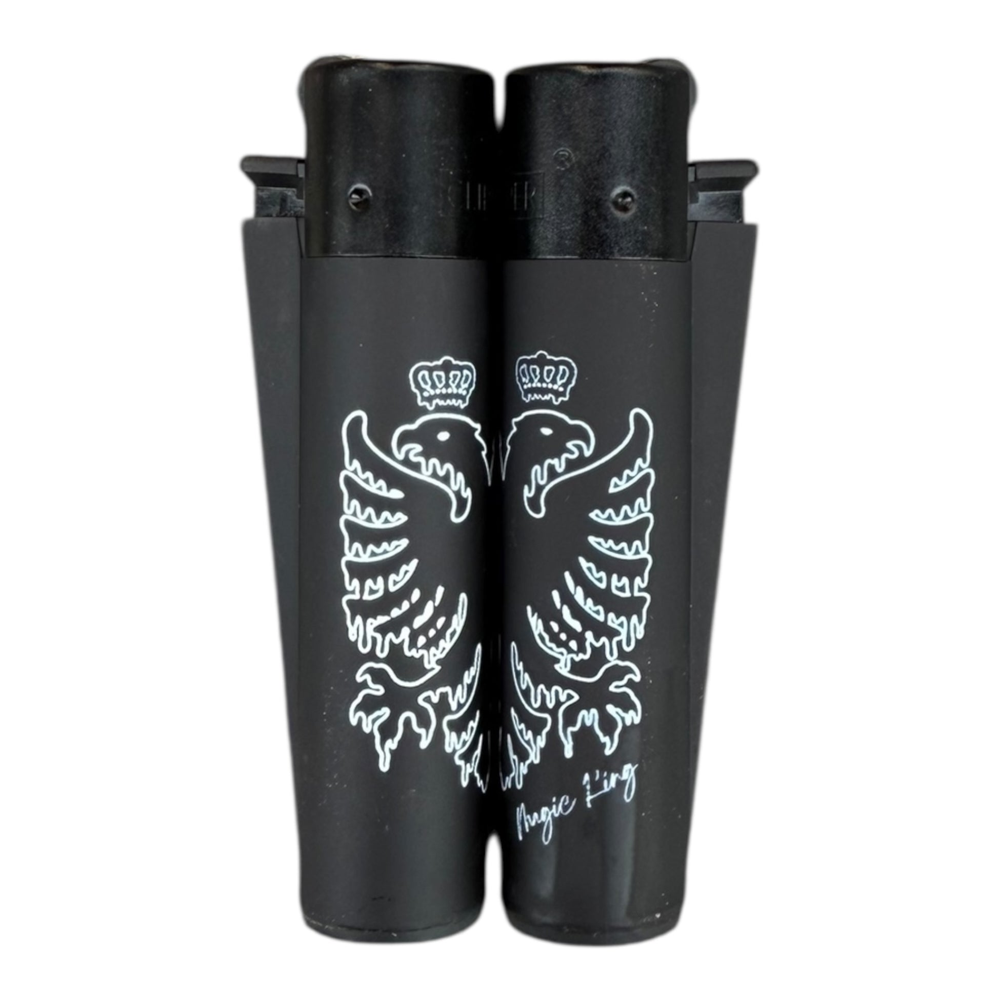 Clipper MK Eagle noir soft touch – vue en angle – design Eagle Magic King